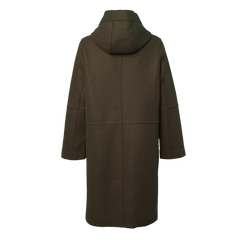 Boxy-Long Line Coat with Hood - Universal Traveller SG