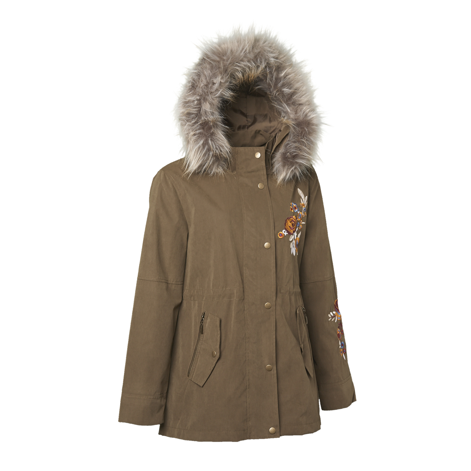 Real fur hooded parka 2025 womens