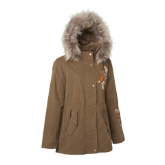 Parka Wind Jacket with Faux Fur Hood - Universal Traveller SG