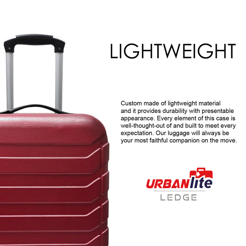 URBANlite Ledge 24"+28" Bundle | 4-Wheel Spinner | Hard Case Luggage - Universal Traveller SG