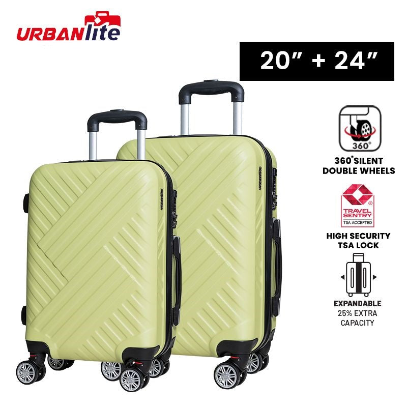 URBANlite WEAVE  20"+24" Bundle 360° 8-Wheel Spinner | TSA Lock I Expandable |Hard Case Luggage