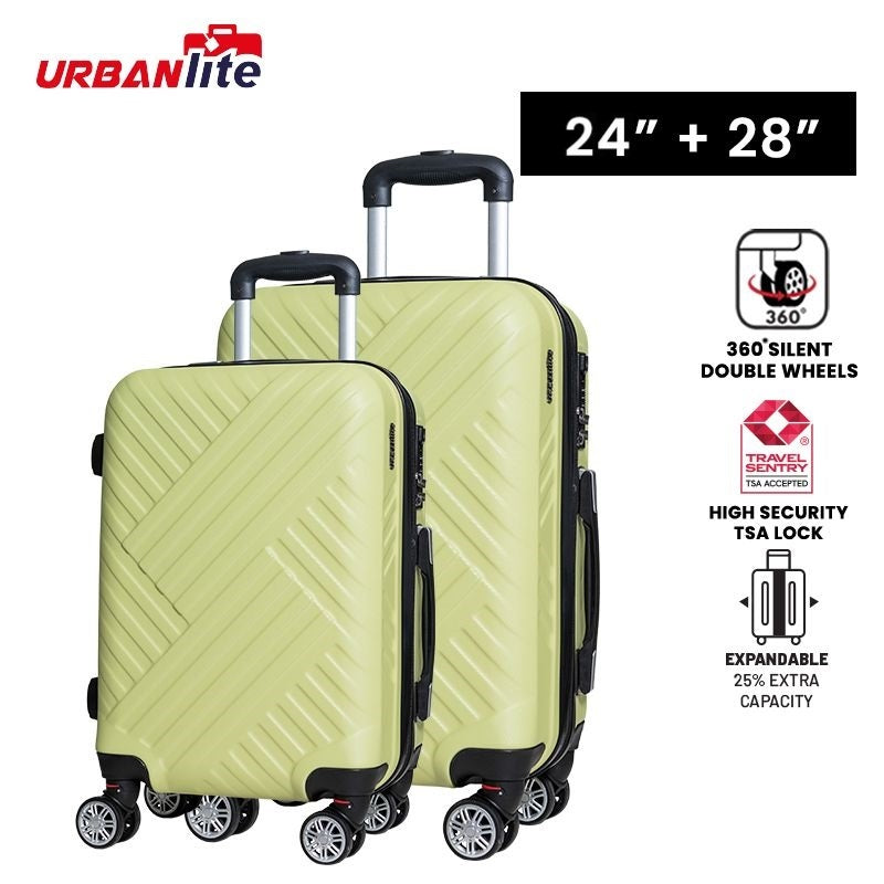URBANlite WEAVE  24"+28" Bundle 360° 8-Wheel Spinner | TSA Lock I Expandable |Hard Case Luggage